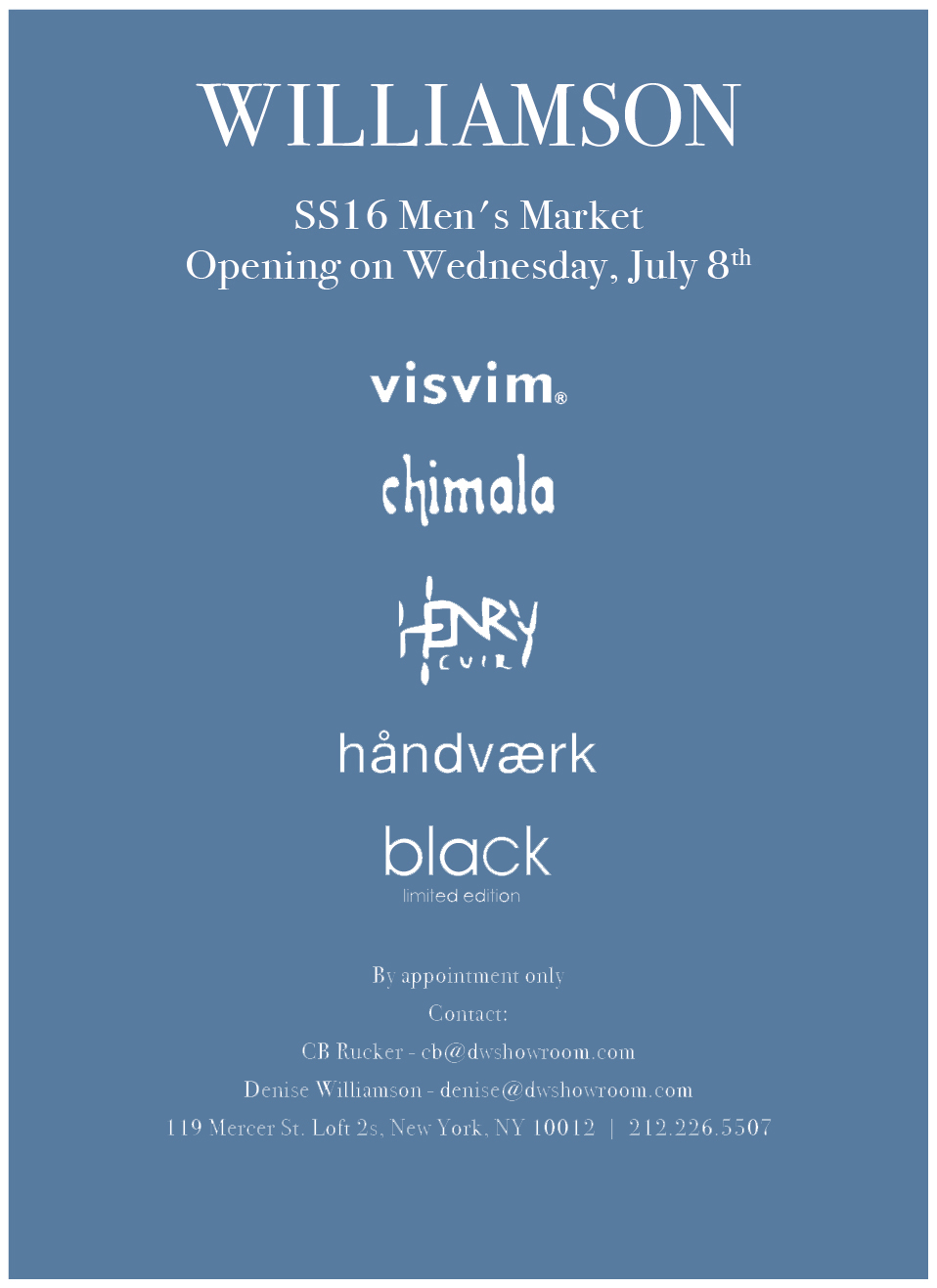 Spring/Summer 16 Men's Market